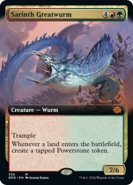 Sarinth Greatwurm (Extended Art) [The Brothers' War]