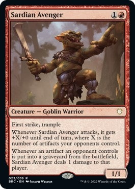Sardian Avenger [The Brothers' War Commander]