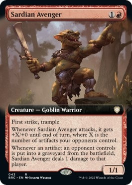 Sardian Avenger (Extended Art) [The Brothers' War Commander]