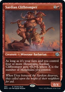 Sardian Cliffstomper (Promo Pack) [The Brothers' War Promos]