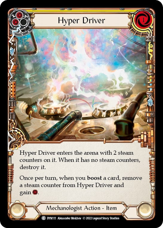 Hyper Driver (Yellow) [DYN111] (Dynasty)  Cold Foil
