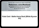 Code Card Battle Arena Deck White Kyurem EX [SM02]