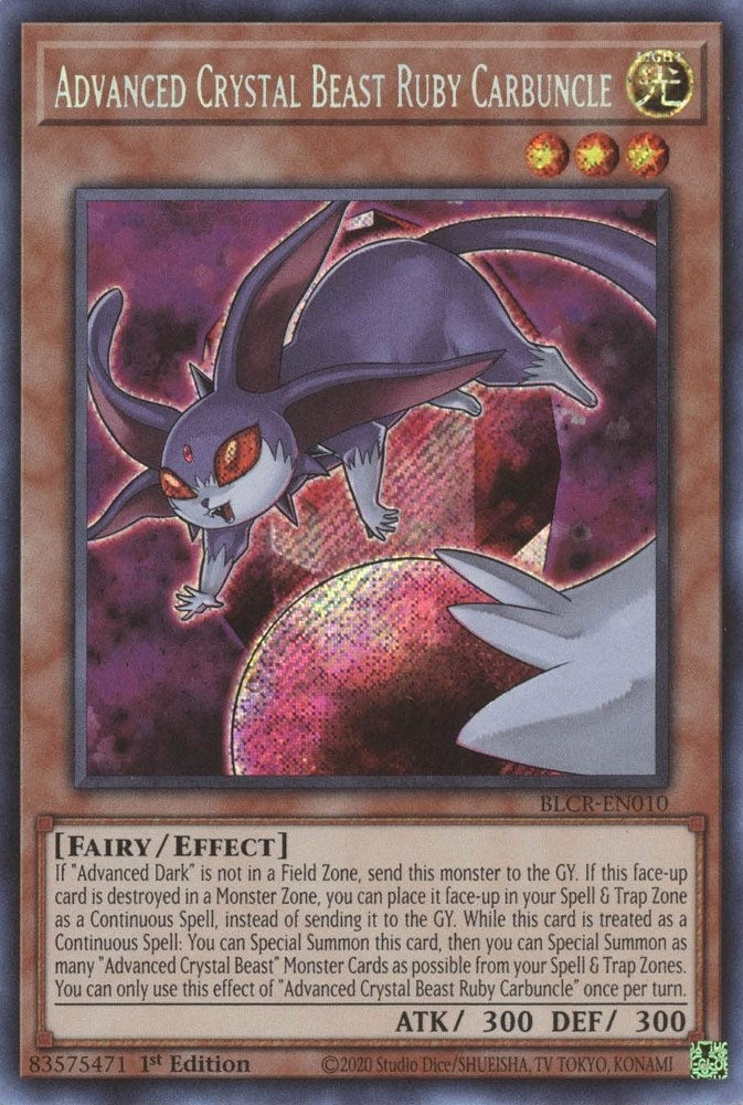 Advanced Crystal Beast Ruby Carbuncle (BLCR-EN010) [BLCR]