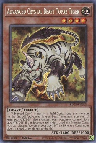 Advanced Crystal Beast Topaz Tiger (BLCR-EN013) [BLCR]