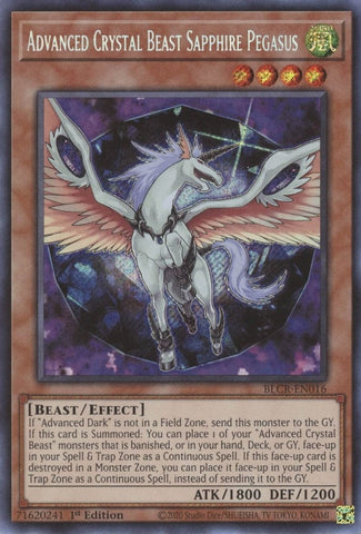 Advanced Crystal Beast Sapphire Pegasus (BLCR-EN016) [BLCR]