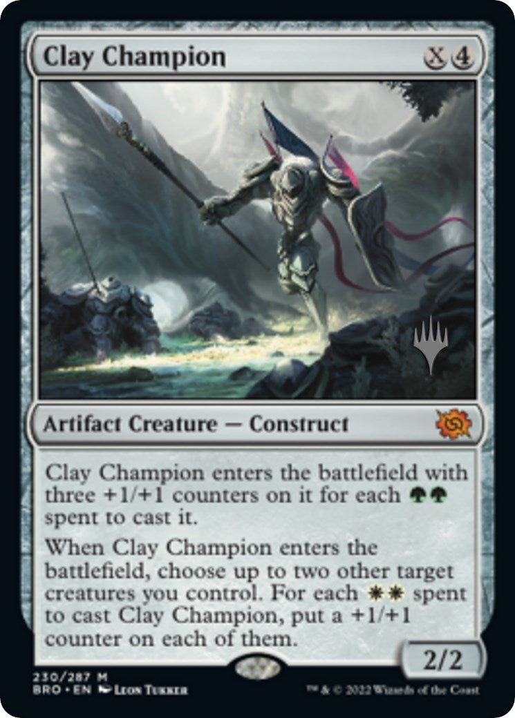 Clay Champion (Promo Pack) [The Brothers' War Promos]