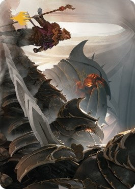 Mass Production Art Card (Gold-Stamped Planeswalker Symbol) [The Brothers' War Art Series]