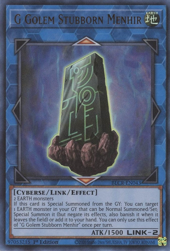 G Golem Stubborn Menhir (BLCR-EN043) [BLCR]