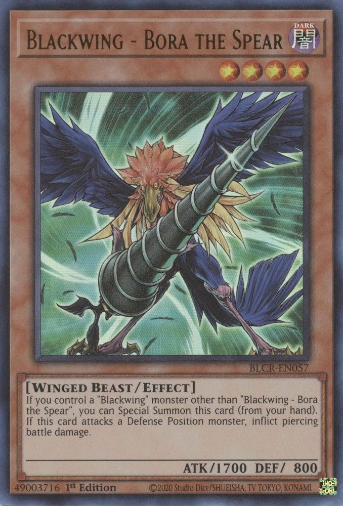 Blackwing Bora the Spear (BLCR-EN057) [BLCR]