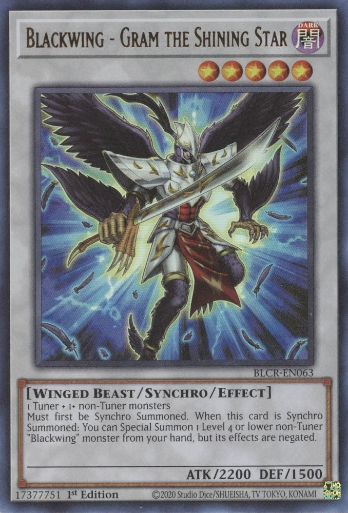 Blackwing Gram the Shining Star (BLCR-EN063) [BLCR]