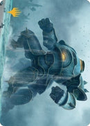 Depth Charge Colossus Art Card Gold Stamped Planeswalker Symbol (14) [ASBRO]