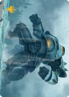 Depth Charge Colossus Art Card Gold Stamped Planeswalker Symbol (14) [ASBRO]