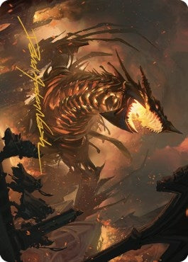 The Fall of Kroog Art Card Gold Stamped Signature (20) [ASBRO]