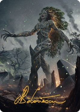 Titania Gaea Incarnate Art Card Gold Stamped Signature (27) [ASBRO]