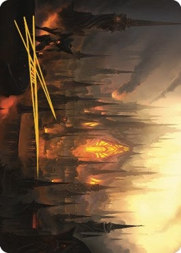 Mishra's Foundry Art Card (Gold-Stamped Signature) [The Brothers' War Art Series]