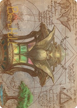 Chromatic Lantern Art Card Gold Stamped Signature (57) [ASBRO]