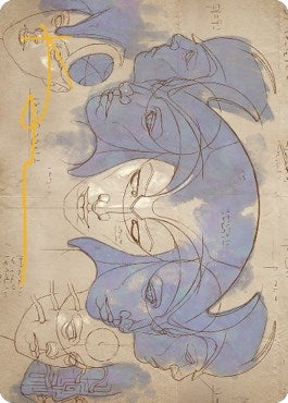 Helm of the Host Art Card Gold Stamped Signature (61) [ASBRO]