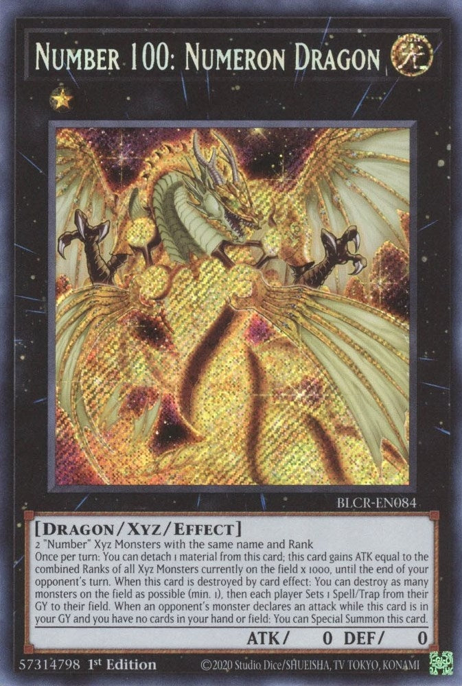 Number 100 Numeron Dragon (BLCR-EN084) [BLCR]