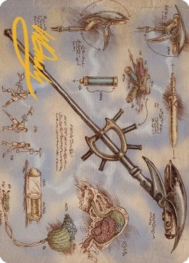 Staff of Domination Art Card Gold Stamped Signature (79) [ASBRO]