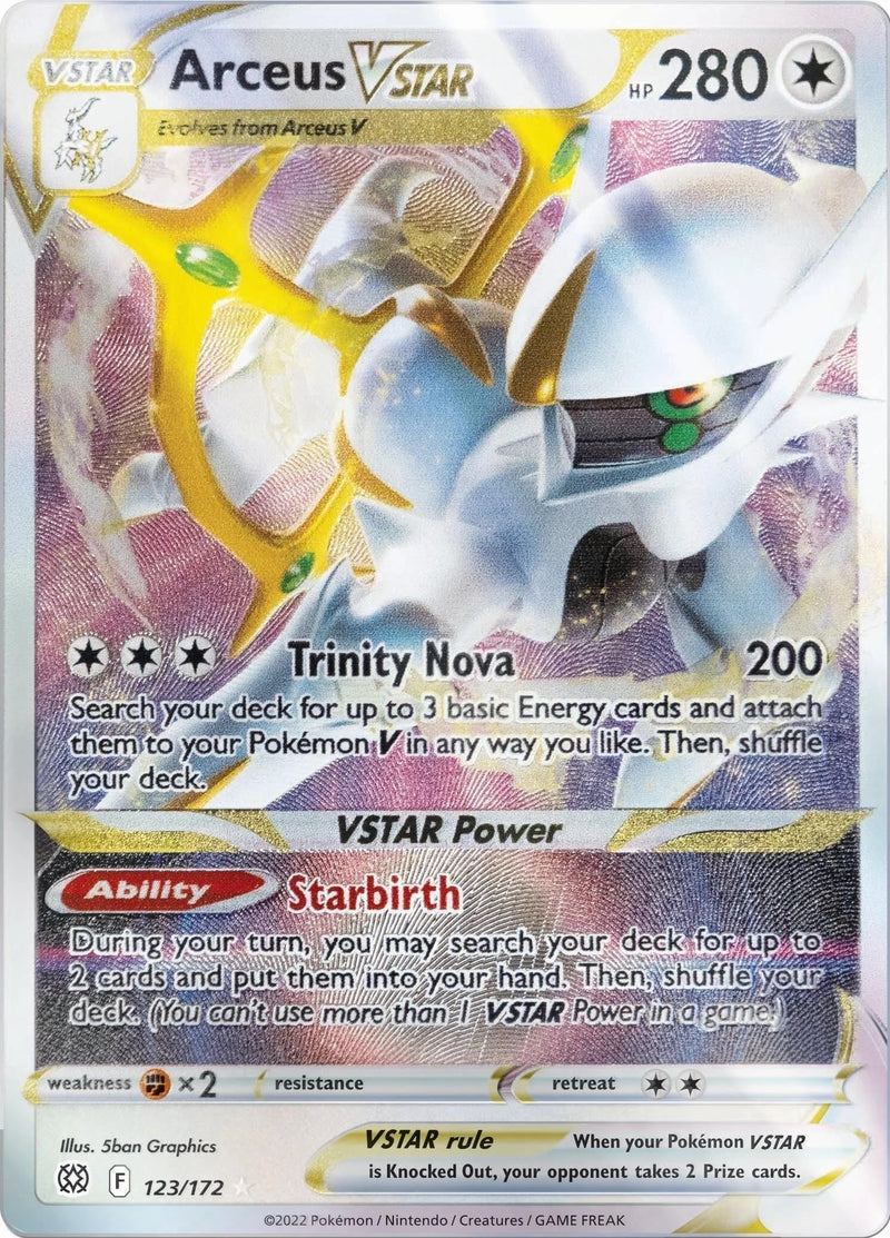 Arceus VSTAR 123 172 Metal Card (123/172) [MCAP]