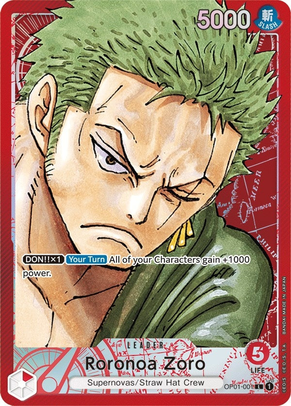 Roronoa Zoro 001 Parallel (OP01-001) [OP01]