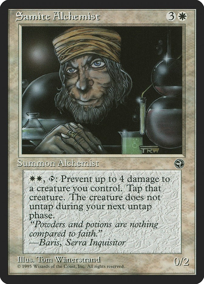 Samite Alchemist (Taysir Flavor Text) [Homelands]