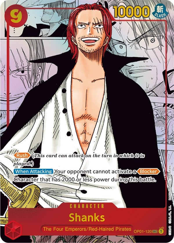 Shanks Parallel Alternate Art (OP01-120) [OP01]