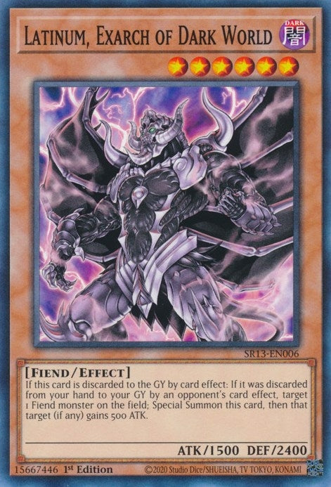 Latinum Exarch of Dark World (SR13-EN006) [SR13]