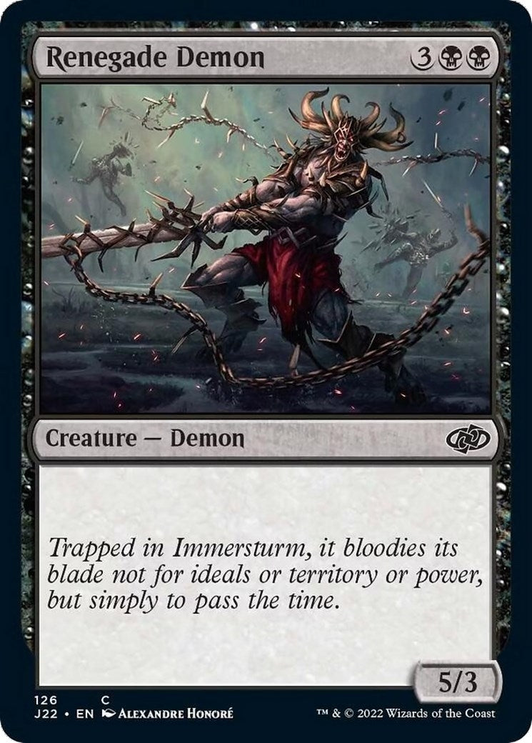 Renegade Demon (126) [J22]
