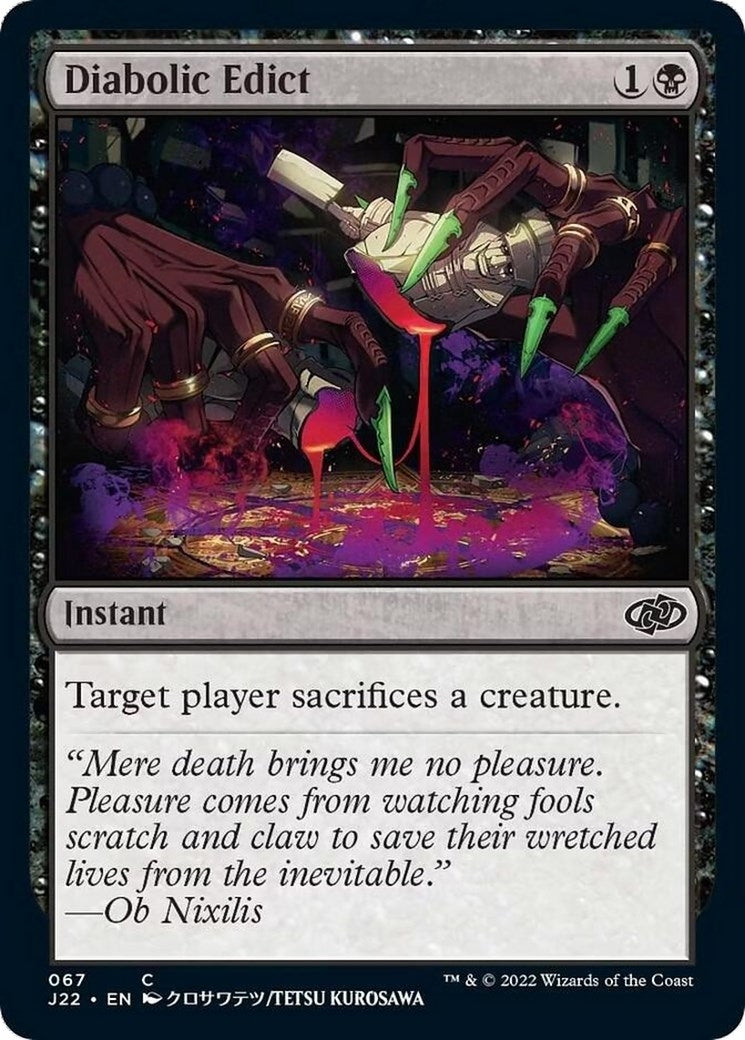 Diabolic Edict (67) [J22]