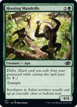 Hooting Mandrills (671) [J22]