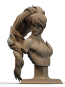 Pyrrha Nikos Resin Bust - view 1