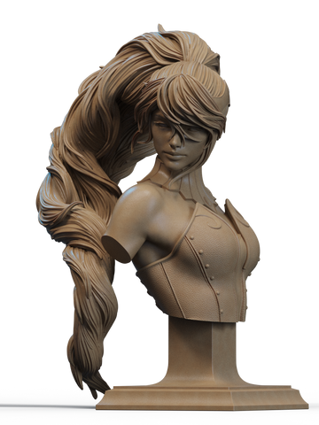 Pyrrha Nikos Resin Bust - view 1