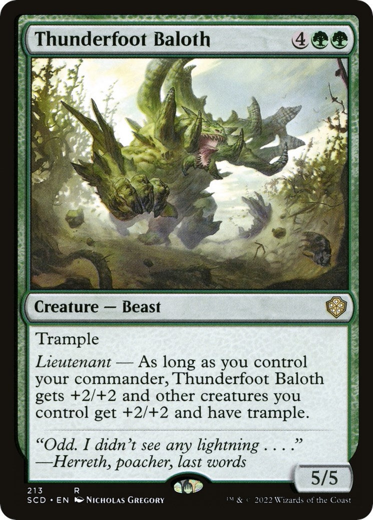 Thunderfoot Baloth (213) [SCD]