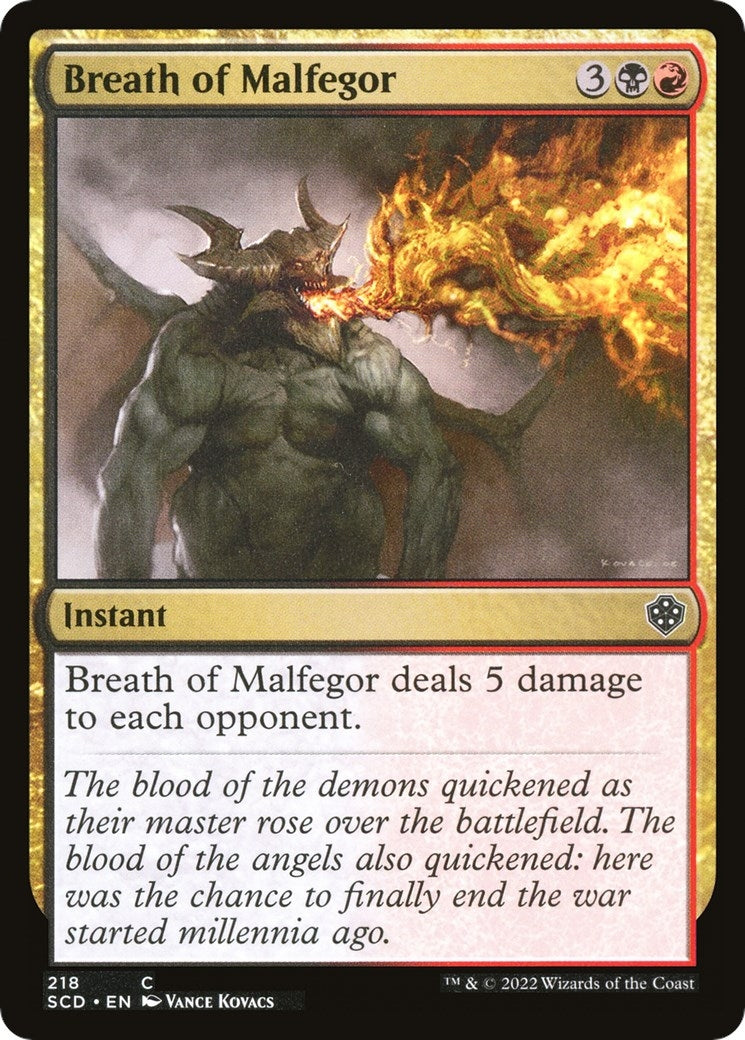 Breath of Malfegor (218) [SCD]
