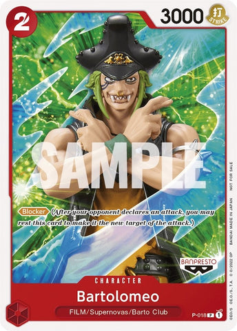 Bartolomeo (One Piece Film Red) (P-018) [OP-PR]