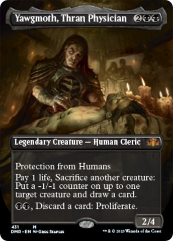 Yawgmoth Thran Physician Borderless (431) [DMR]
