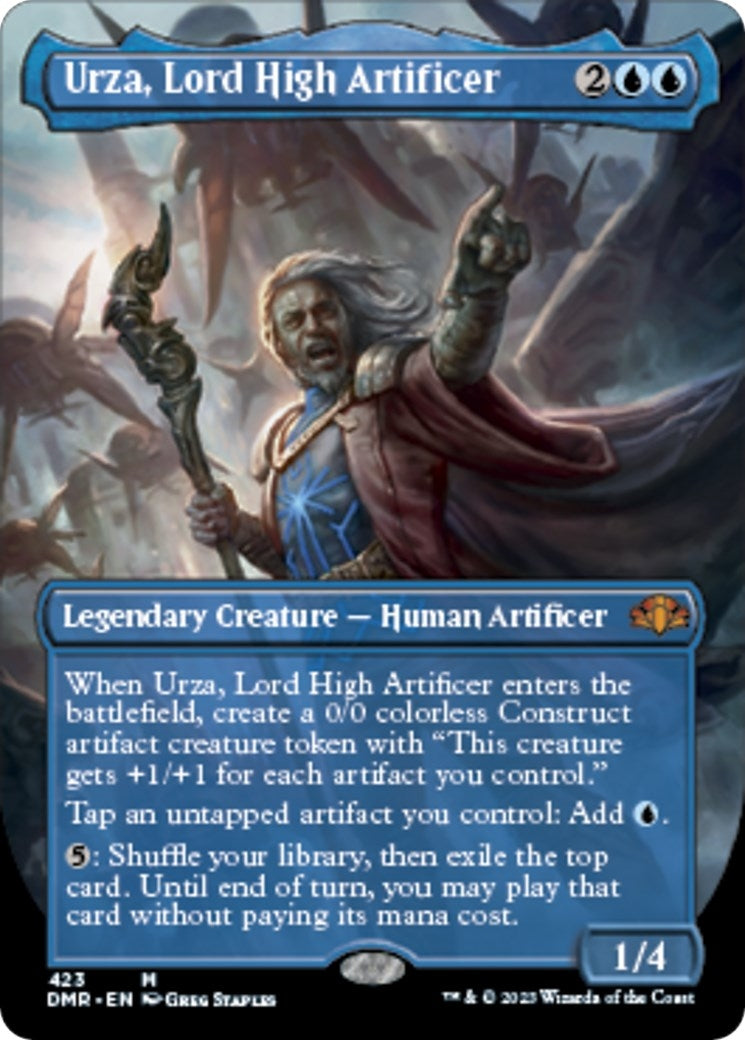 Urza Lord High Artificer Borderless (423) [DMR]