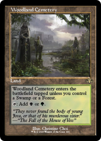 Woodland Cemetery Retro Frame (401) [DMR]