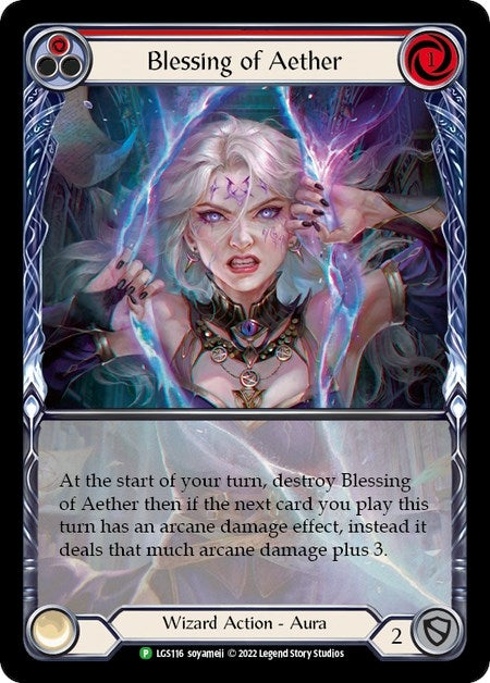 Image for Blessing of Aether (Red) [Flesh and Blood: Promo Cards]
