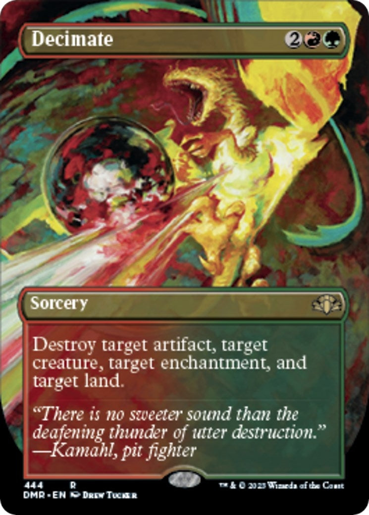 Decimate (Borderless Alternate Art) [Dominaria Remastered]