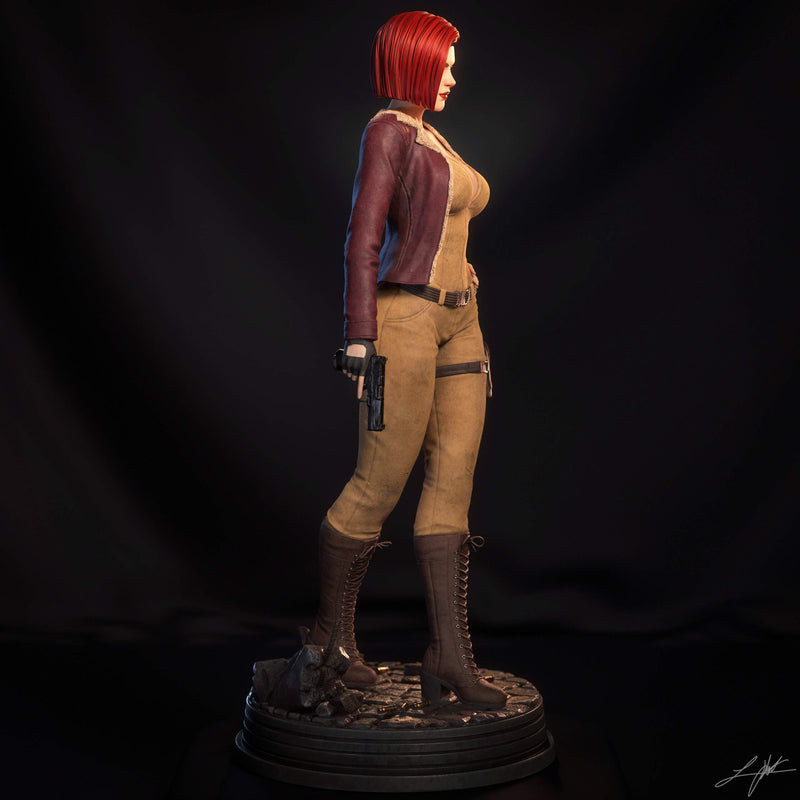 Cover Girl Resin Statue - view 5