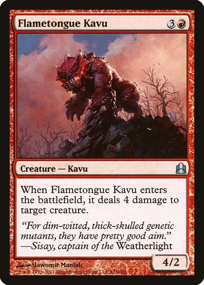 Flametongue Kavu (123) [CMD]
