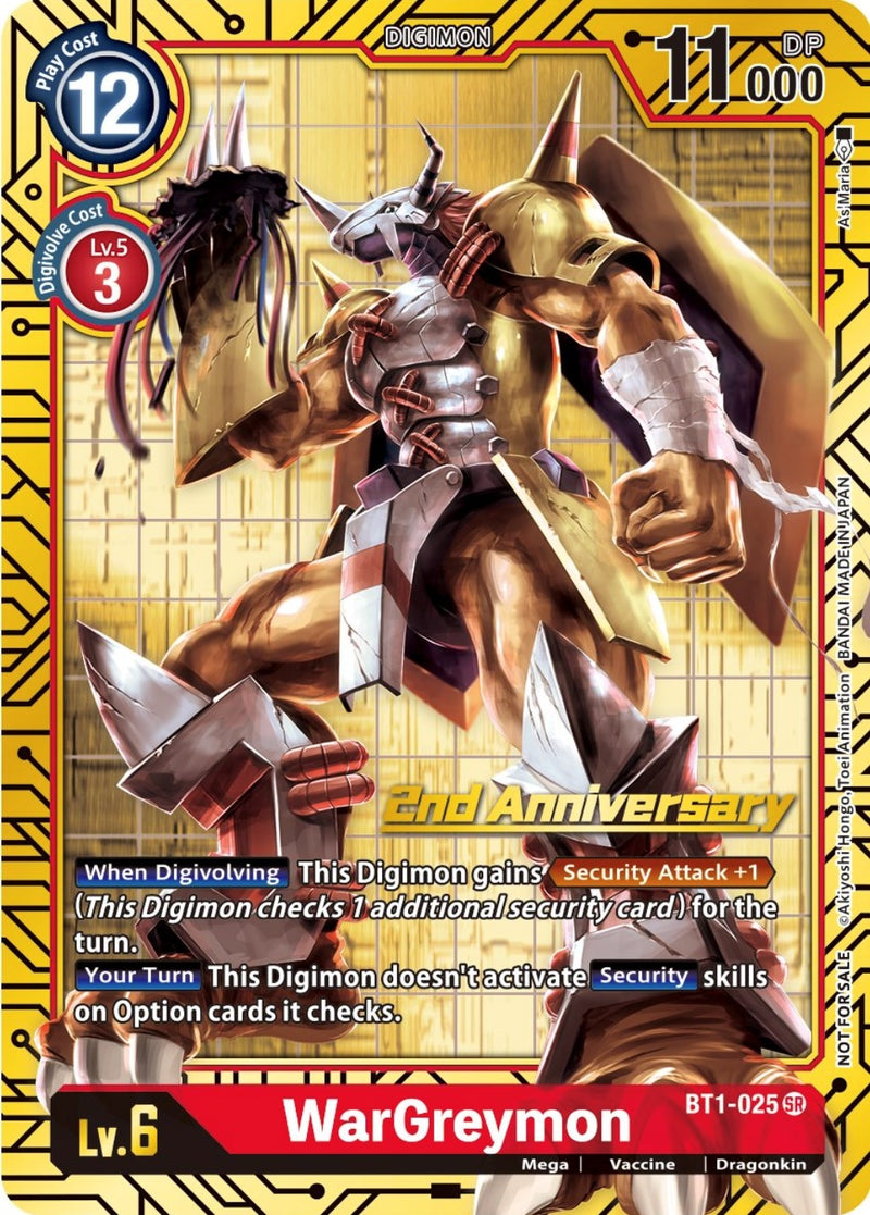 Image for WarGreymon (2nd Anniversary Card Set) [Release Special Booster]