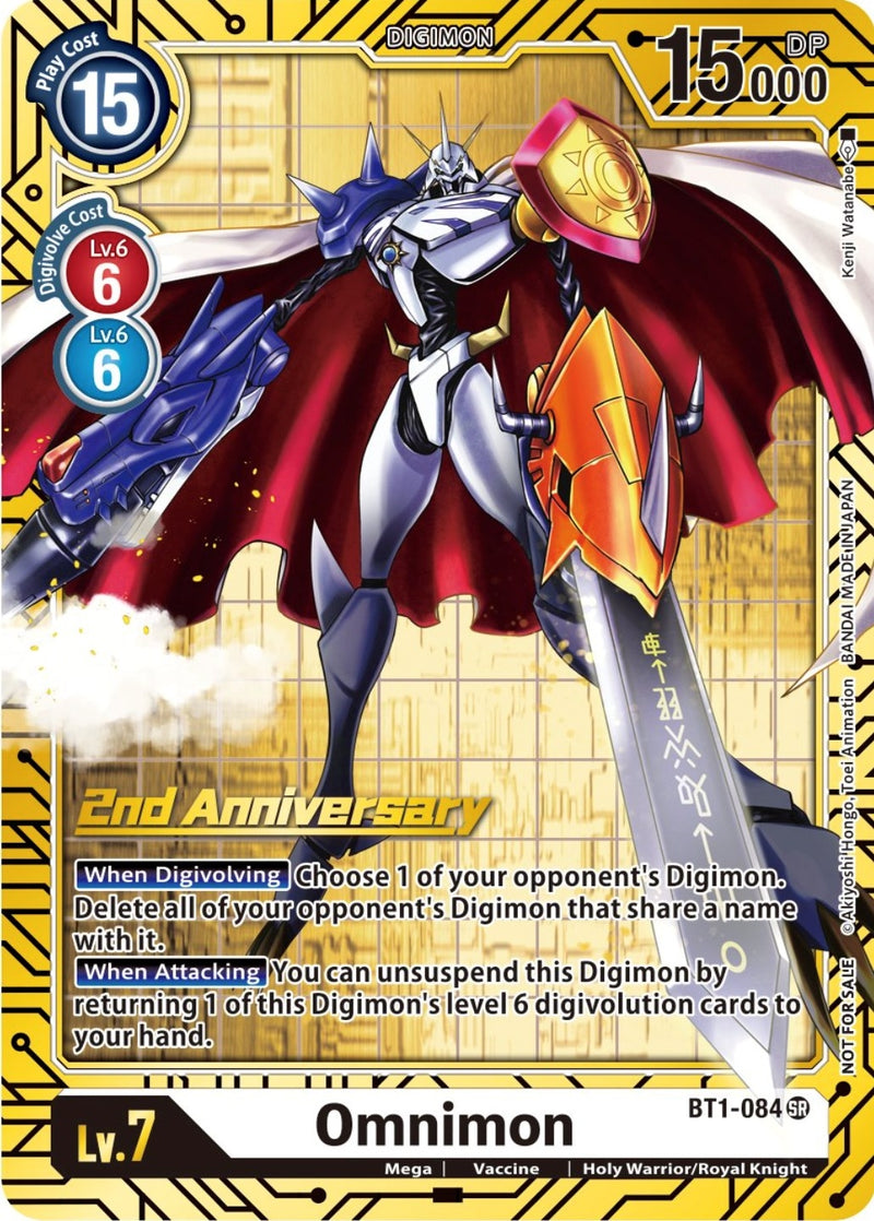 Image for Omnimon (2nd Anniversary Card Set) [Release Special Booster]