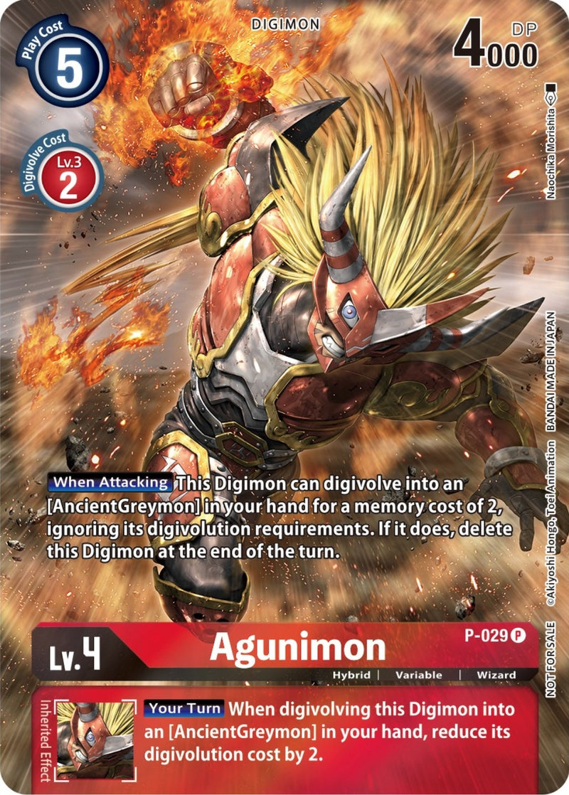 Image for Agunimon - P-029 (2nd Anniversary Frontier Card) [Digimon Promotion Cards]