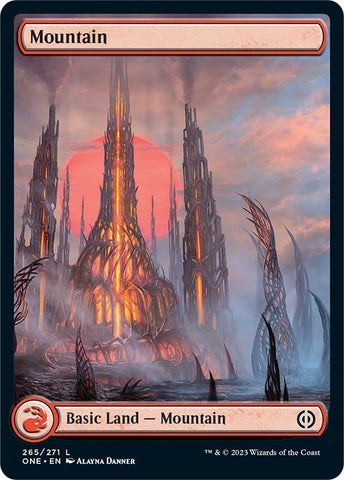Mountain (265) (Full-Art) [Phyrexia: All Will Be One]