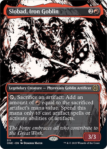 Slobad, Iron Goblin (Borderless Ichor) [Phyrexia: All Will Be One]