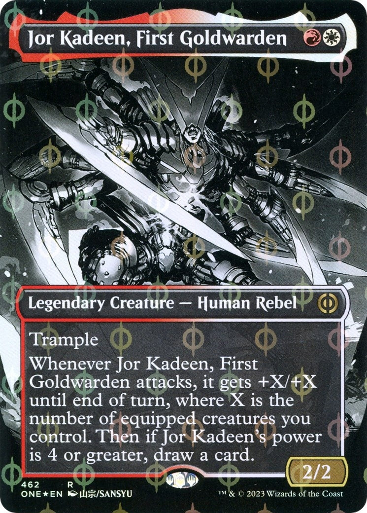 Jor Kadeen First Goldwarden Borderless Step and Compleat Foil (462) [ONE]