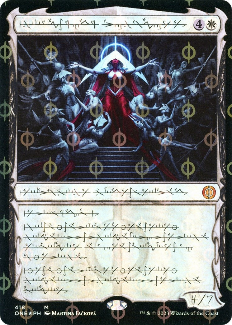 Elesh Norn Mother of Machines Phyrexian Step and Compleat Foil (418) [ONE]